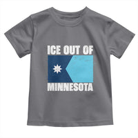 Ice Out Of Minnesota Toddler T Shirt State Flag Minneapolis Justice and Resistance