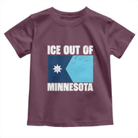 Ice Out Of Minnesota Toddler T Shirt State Flag Minneapolis Justice and Resistance
