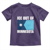 Ice Out Of Minnesota Toddler T Shirt State Flag Minneapolis Justice and Resistance