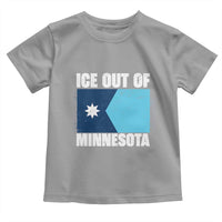 Ice Out Of Minnesota Toddler T Shirt State Flag Minneapolis Justice and Resistance