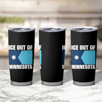 Ice Out Of Minnesota Tumbler Cup State Flag Minneapolis Justice and Resistance