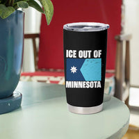 Ice Out Of Minnesota Tumbler Cup State Flag Minneapolis Justice and Resistance