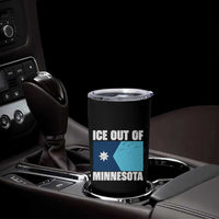 Ice Out Of Minnesota Tumbler Cup State Flag Minneapolis Justice and Resistance