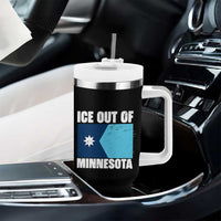 Ice Out Of Minnesota Tumbler With Handle State Flag Minneapolis Justice and Resistance