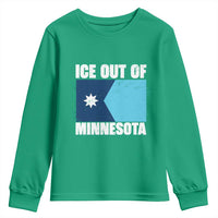 Ice Out Of Minnesota Youth Sweatshirt State Flag Minneapolis Justice and Resistance