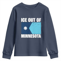 Ice Out Of Minnesota Youth Sweatshirt State Flag Minneapolis Justice and Resistance