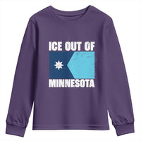 Ice Out Of Minnesota Youth Sweatshirt State Flag Minneapolis Justice and Resistance