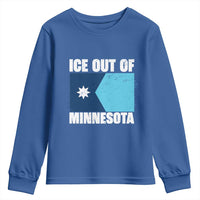 Ice Out Of Minnesota Youth Sweatshirt State Flag Minneapolis Justice and Resistance