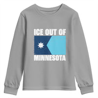Ice Out Of Minnesota Youth Sweatshirt State Flag Minneapolis Justice and Resistance