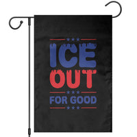 Ice Out For Good Protest Garden Flag Justice Against Ice Political Resistance
