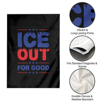 Ice Out For Good Protest Garden Flag Justice Against Ice Political Resistance