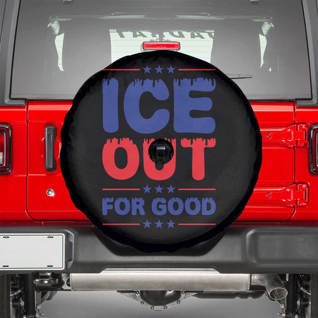 Ice Out For Good Protest Spare Tire Cover Justice Against Ice Political Resistance