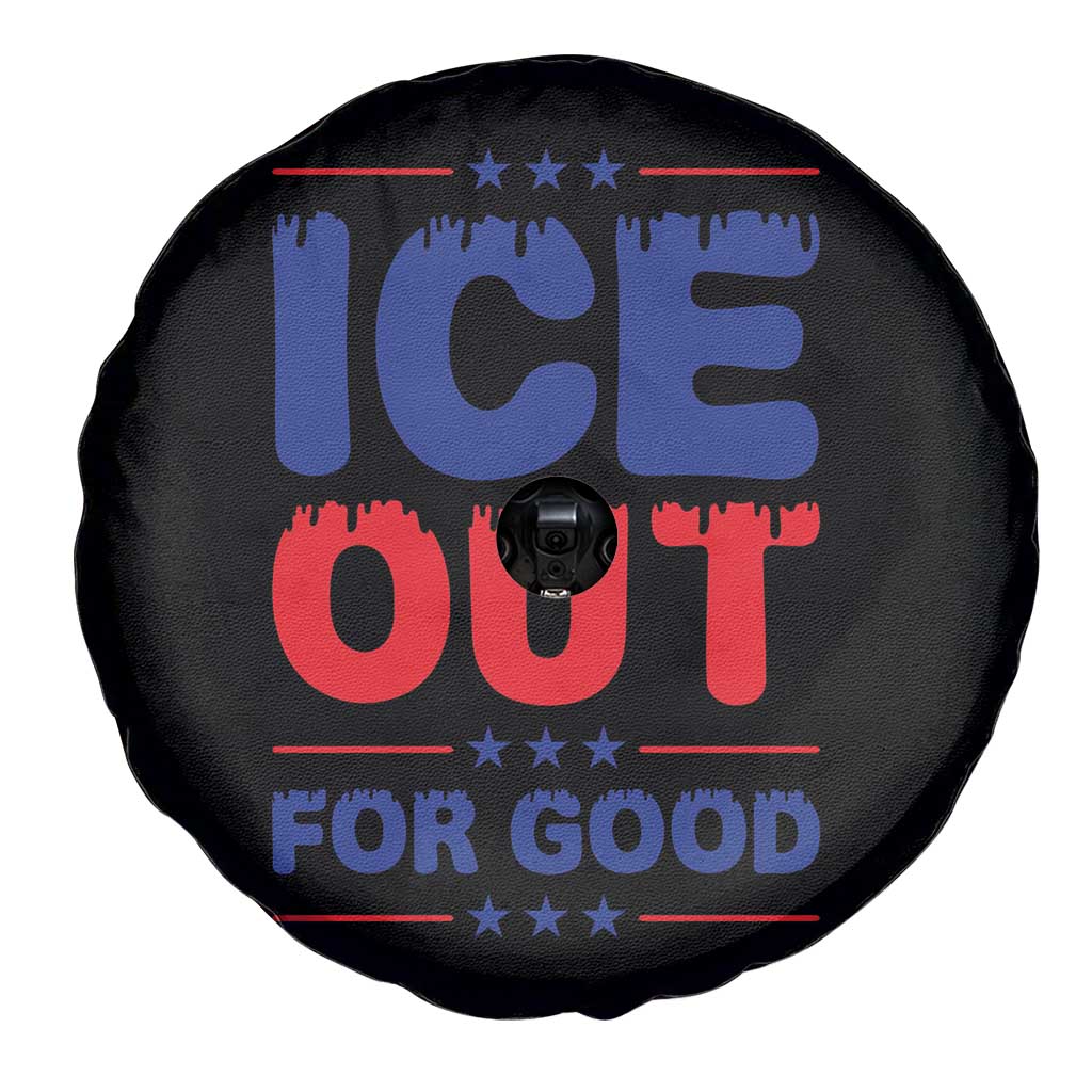 Ice Out For Good Protest Spare Tire Cover Justice Against Ice Political Resistance