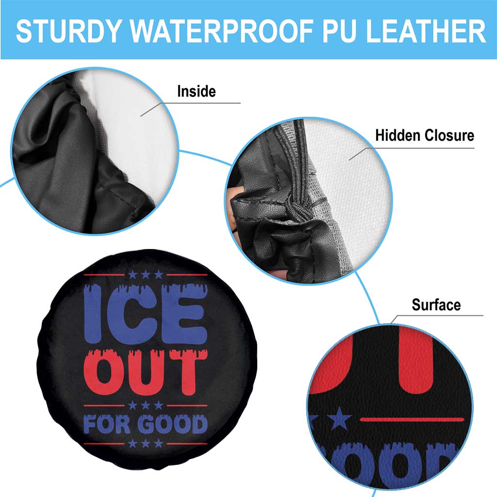 Ice Out For Good Protest Spare Tire Cover Justice Against Ice Political Resistance