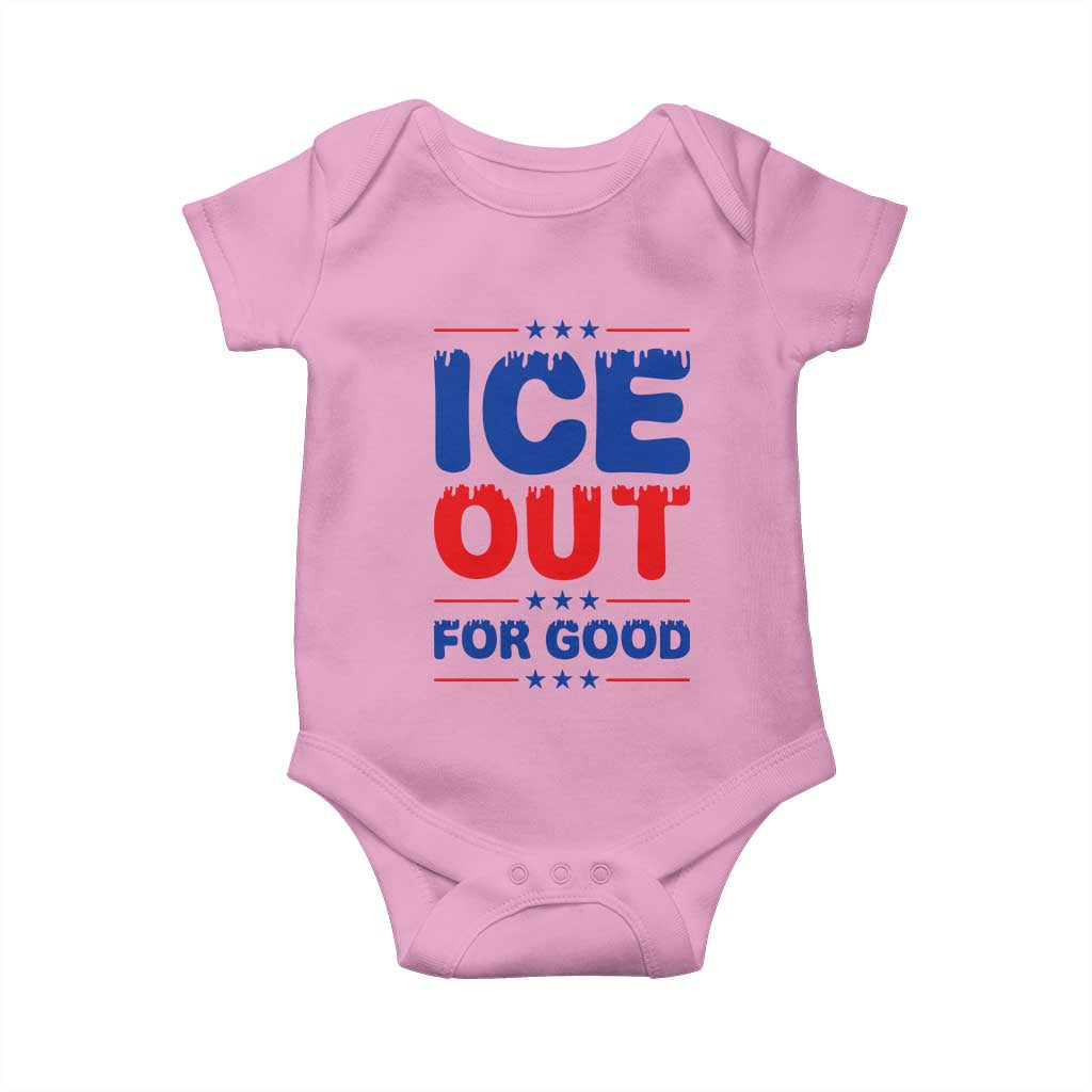 Ice Out For Good Protest Baby Onesie Justice Against Ice Political Resistance