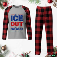 Ice Out For Good Protest Plaid Pajama Set Justice Against Ice Political Resistance