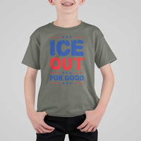 Ice Out For Good Protest T Shirt For Kid Justice Against Ice Political Resistance