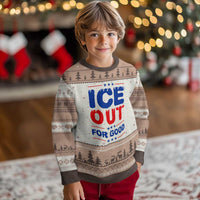 Ice Out For Good Protest Ugly Christmas Sweater Justice Against Ice Political Resistance