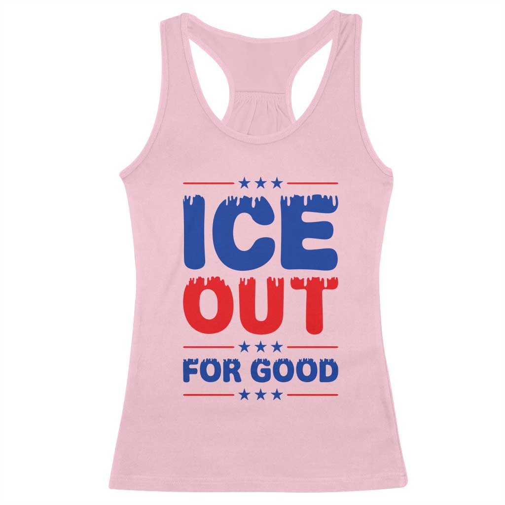 Ice Out For Good Protest Racerback Tank Top Justice Against Ice Political Resistance