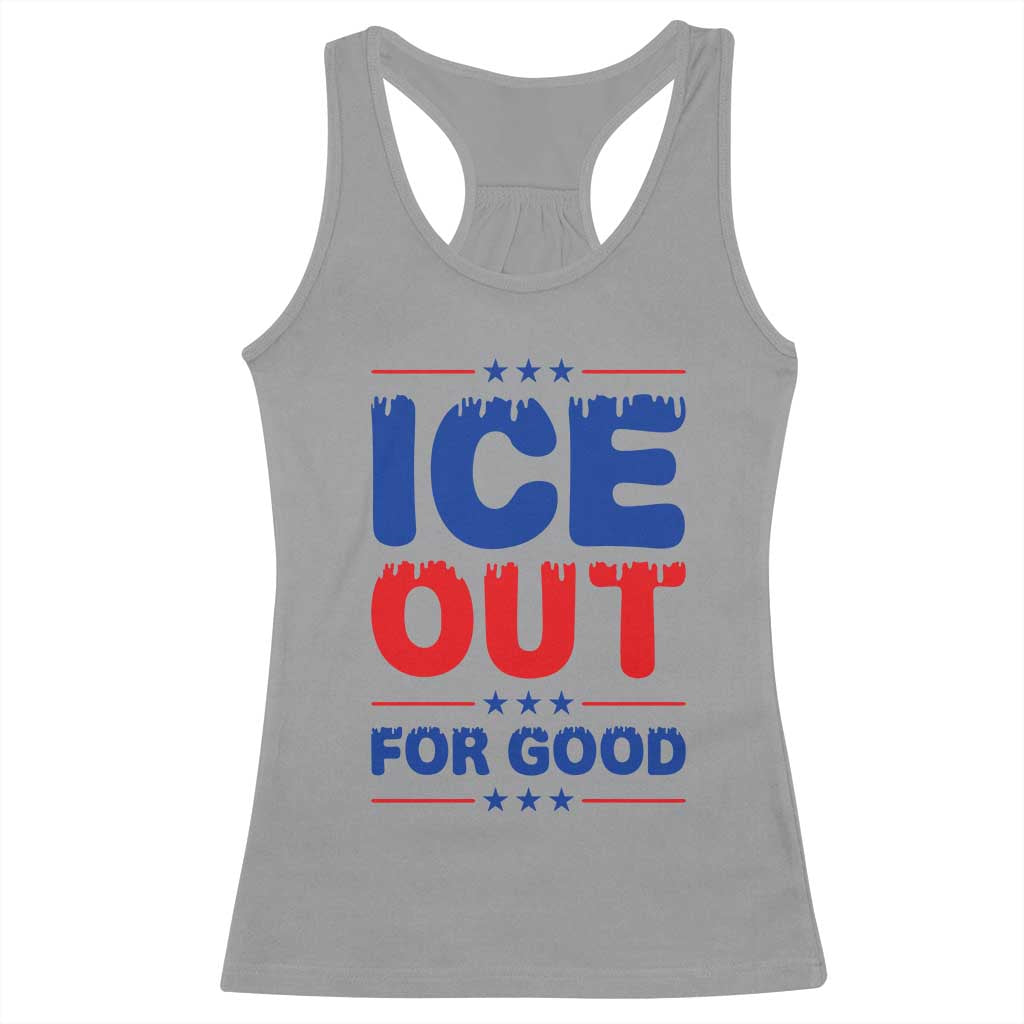 Ice Out For Good Protest Racerback Tank Top Justice Against Ice Political Resistance