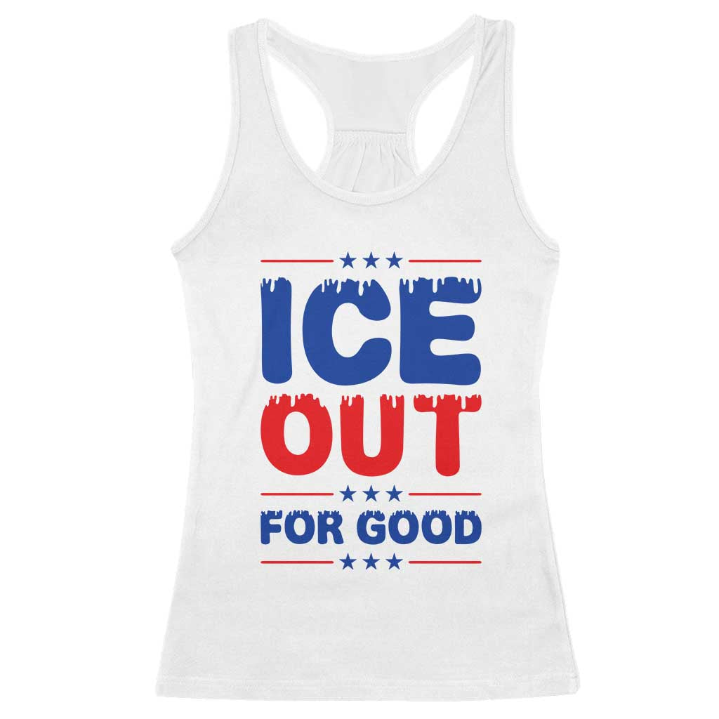 Ice Out For Good Protest Racerback Tank Top Justice Against Ice Political Resistance