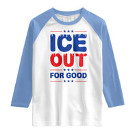 Ice Out For Good Protest Raglan Shirt Justice Against Ice Political Resistance