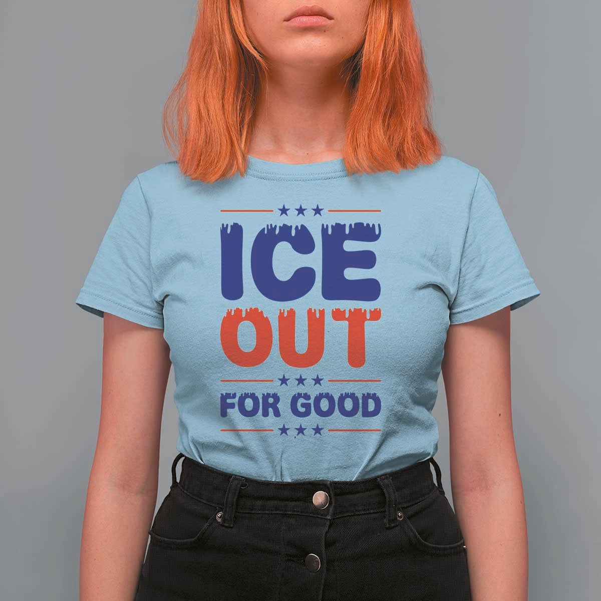 Ice Out For Good Protest T Shirt For Women Justice Against Ice Political Resistance