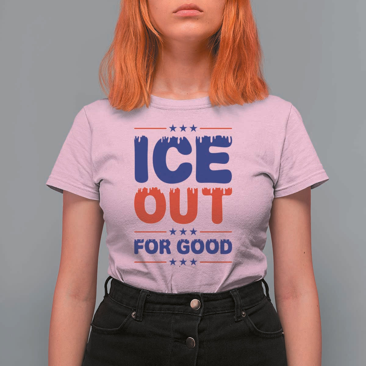 Ice Out For Good Protest T Shirt For Women Justice Against Ice Political Resistance
