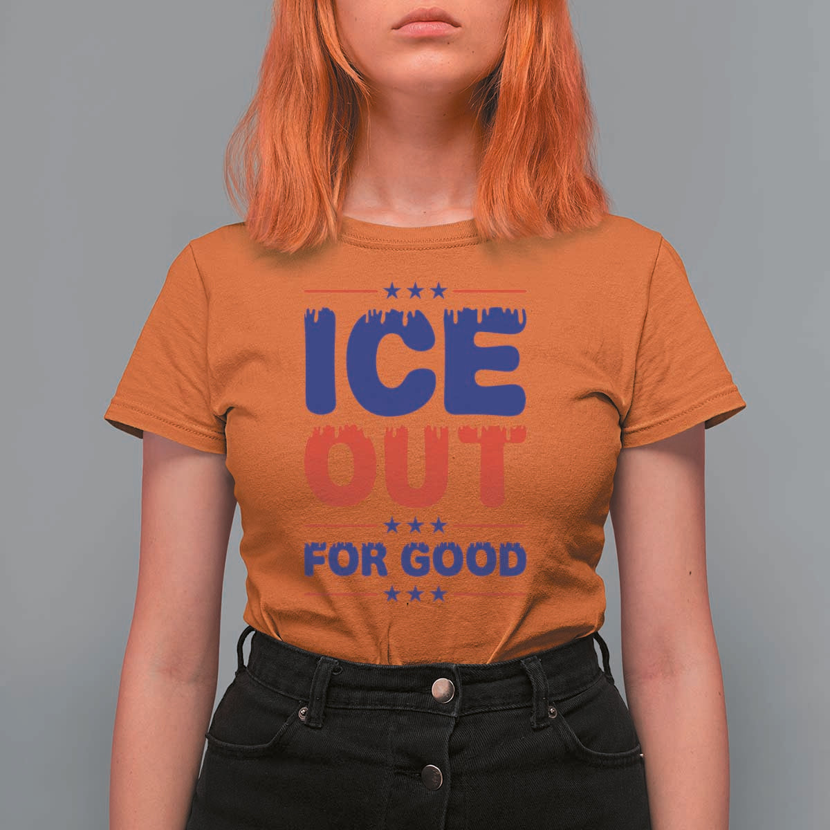 Ice Out For Good Protest T Shirt For Women Justice Against Ice Political Resistance