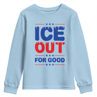 Ice Out For Good Protest Youth Sweatshirt Justice Against Ice Political Resistance