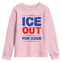Ice Out For Good Protest Youth Sweatshirt Justice Against Ice Political Resistance