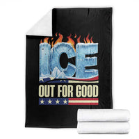 Ice Out For Good Patriotic Protest Throw Blanket Patriotic Burn Ice Justice Political Resistance