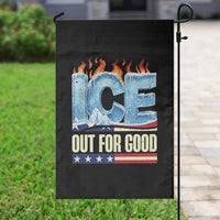 Ice Out For Good Patriotic Protest Garden Flag Patriotic Burn Ice Justice Political Resistance