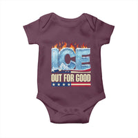 Ice Out For Good Patriotic Protest Baby Onesie Patriotic Burn Ice Justice Political Resistance