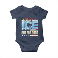Ice Out For Good Patriotic Protest Baby Onesie Patriotic Burn Ice Justice Political Resistance