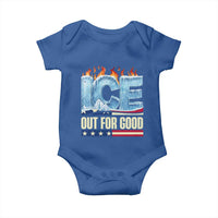Ice Out For Good Patriotic Protest Baby Onesie Patriotic Burn Ice Justice Political Resistance