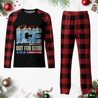 Ice Out For Good Patriotic Protest Plaid Pajama Set Patriotic Burn Ice Justice Political Resistance