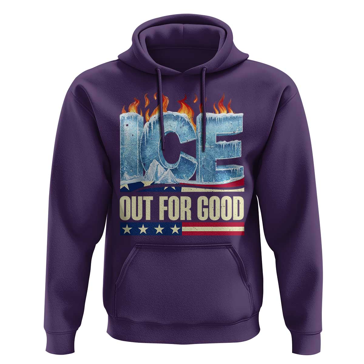 Ice Out For Good Patriotic Protest Hoodie Patriotic Burn Ice Justice Political Resistance