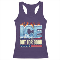 Ice Out For Good Patriotic Protest Racerback Tank Top Patriotic Burn Ice Justice Political Resistance