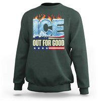 Ice Out For Good Patriotic Protest Sweatshirt Patriotic Burn Ice Justice Political Resistance