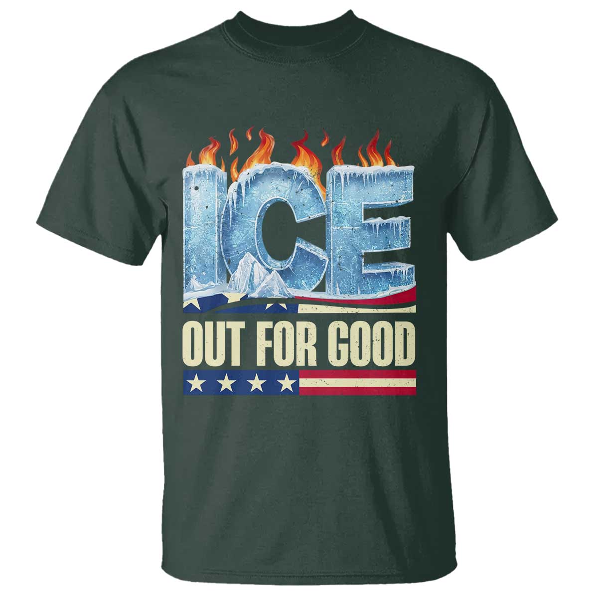 Ice Out For Good Patriotic Protest T Shirt Patriotic Burn Ice Justice Political Resistance