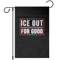 Ice Out For Good Patriotic Protest Garden Flag Justice Resistance Red White and Blue