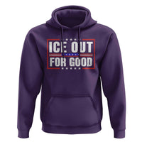 Ice Out For Good Patriotic Protest Hoodie Justice Resistance Red White and Blue