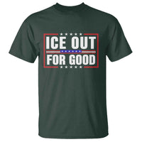 Ice Out For Good Patriotic Protest T Shirt Justice Resistance Red White and Blue