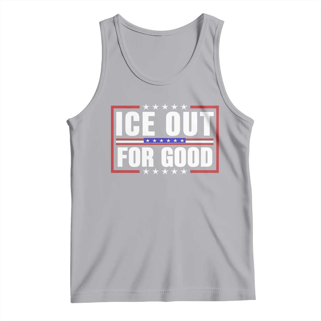 Ice Out For Good Patriotic Protest Tank Top Justice Resistance Red White and Blue