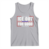 Ice Out For Good Patriotic Protest Tank Top Justice Resistance Red White and Blue