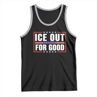 Ice Out For Good Patriotic Protest Tank Top Justice Resistance Red White and Blue