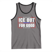 Ice Out For Good Patriotic Protest Tank Top Justice Resistance Red White and Blue