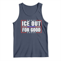 Ice Out For Good Patriotic Protest Tank Top Justice Resistance Red White and Blue