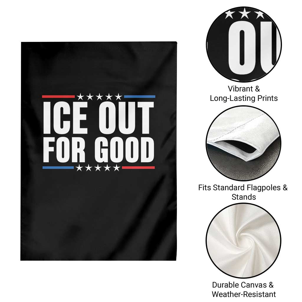 Ice Out For Good Patriotic Protest Garden Flag Justice Political Resistance